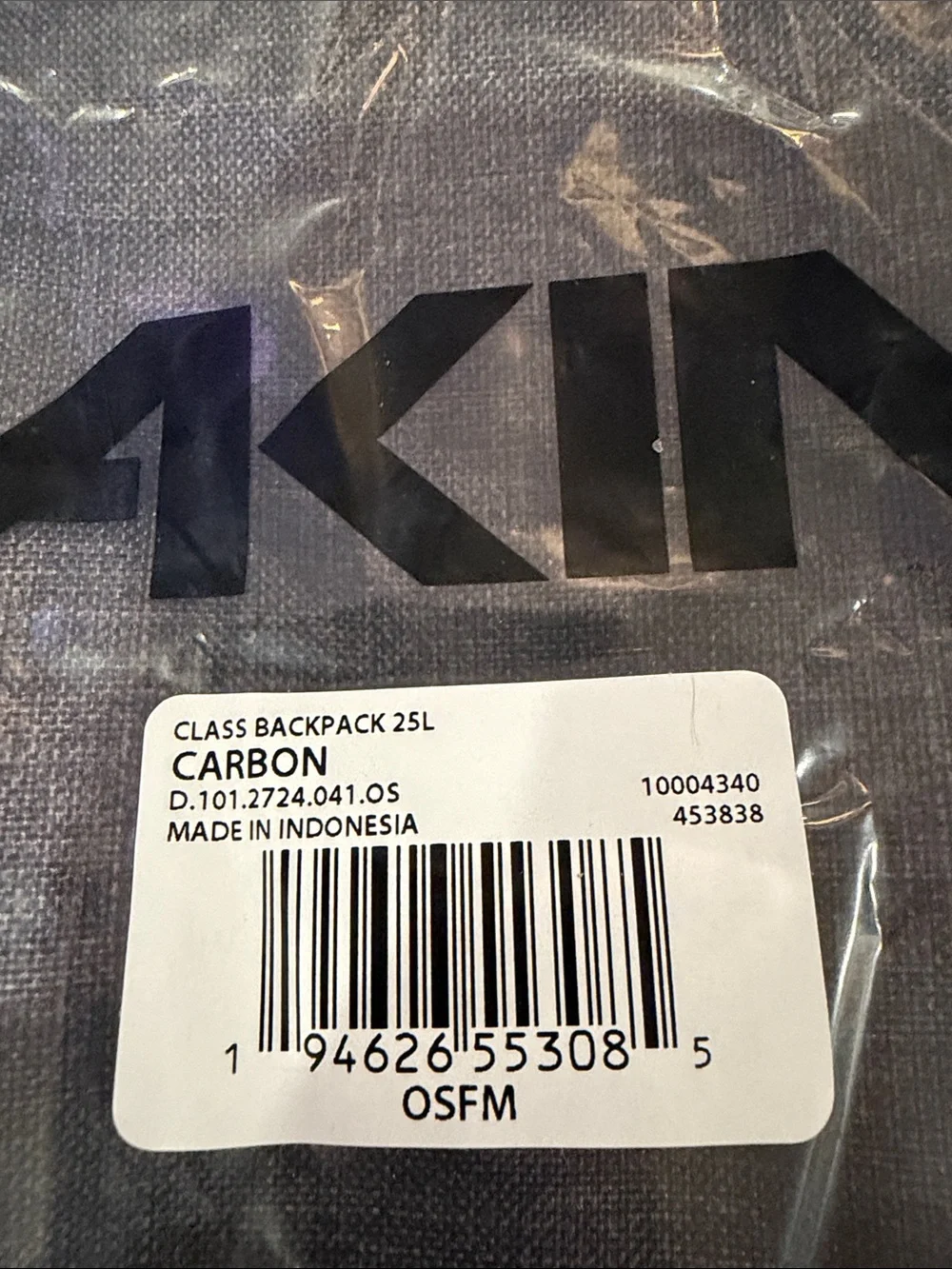 Dakine Carbon/White Class 25 L Backpack/NWT